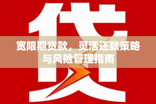 兴安盟宽限期贷款，灵活还款策略与风险管理指南