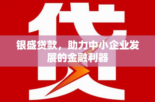 兴安盟银盛贷款，助力中小企业发展的金融利器