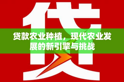 兴安盟贷款农业种植，现代农业发展的新引擎与挑战