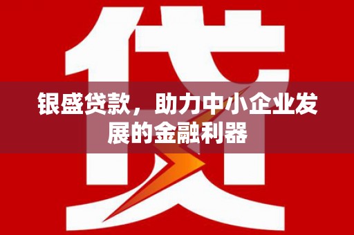 兴安盟银盛贷款，助力中小企业发展的金融利器
