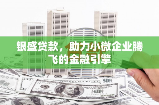 兴安盟银盛贷款，助力小微企业腾飞的金融引擎
