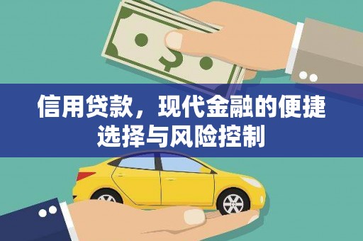 兴安盟信用贷款，现代金融的便捷选择与风险控制