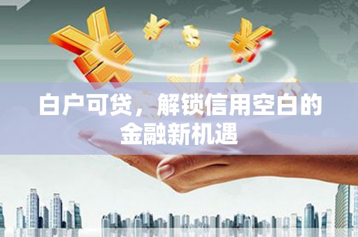 兴安盟白户可贷，解锁信用空白的金融新机遇