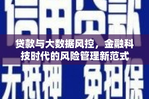 兴安盟贷款与大数据风控，金融科技时代的风险管理新范式