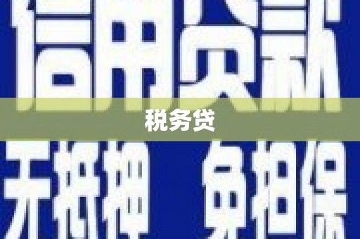 兴安盟税务贷