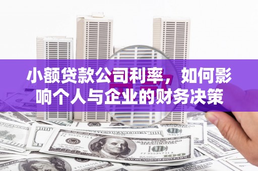 兴安盟小额贷款公司利率，如何影响个人与企业的财务决策