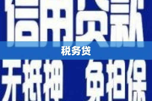 兴安盟税务贷