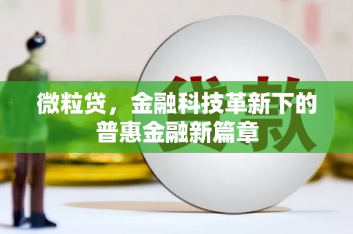 兴安盟微粒贷，金融科技革新下的普惠金融新篇章