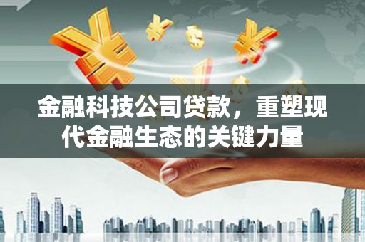 兴安盟金融科技公司贷款，重塑现代金融生态的关键力量