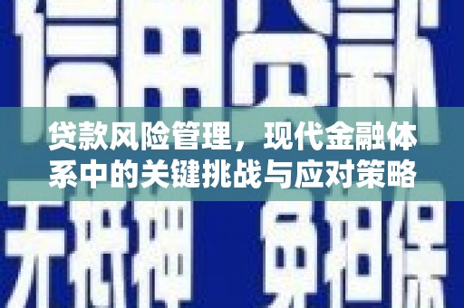 兴安盟贷款风险管理，现代金融体系中的关键挑战与应对策略