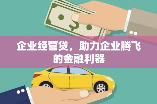 兴安盟企业经营贷，助力企业腾飞的金融利器