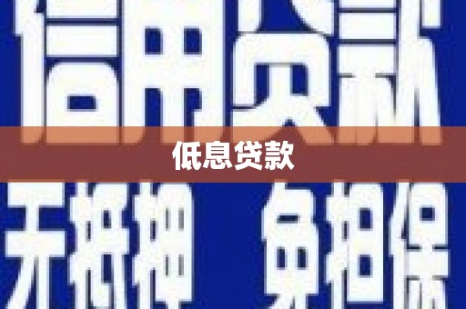 兴安盟低息贷款
