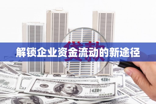 兴安盟解锁企业资金流动的新途径