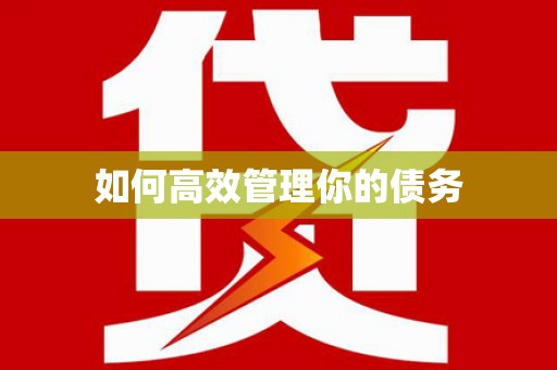 兴安盟如何高效管理你的债务